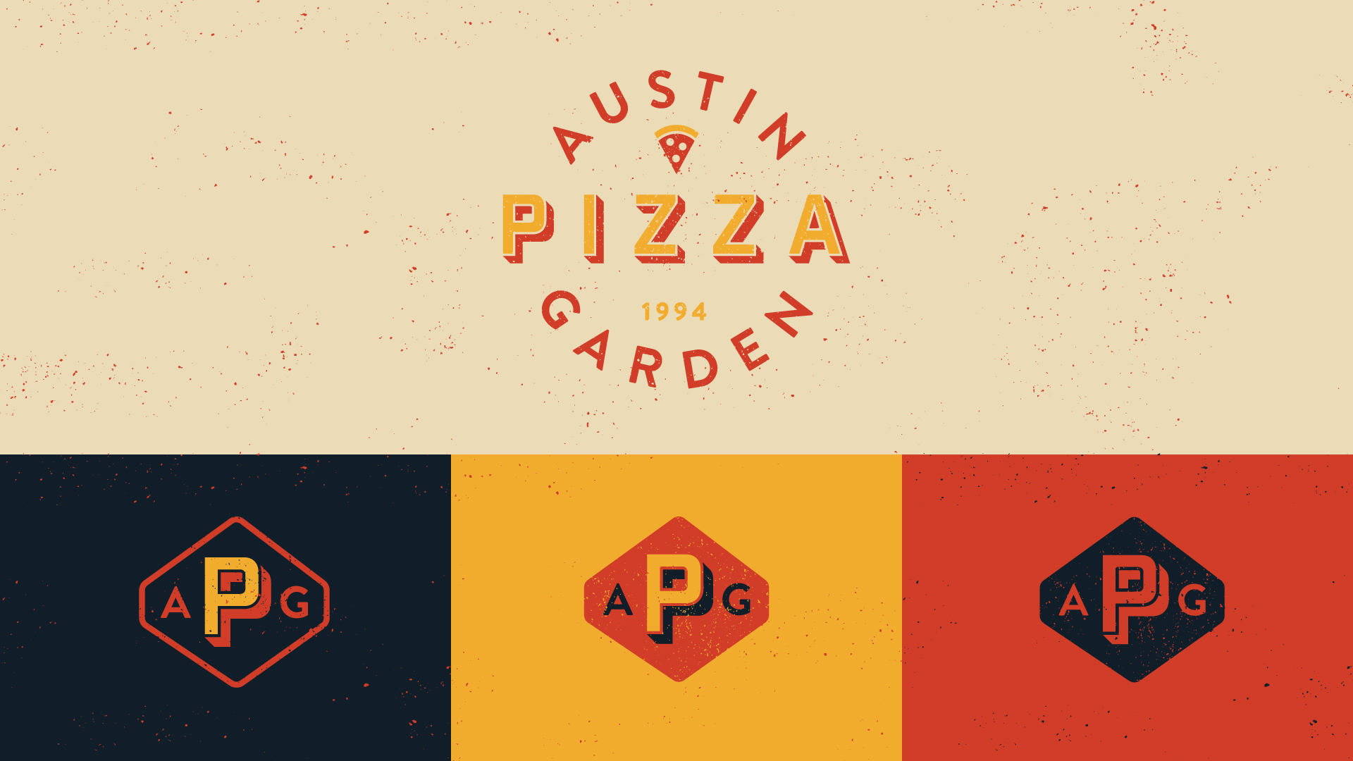 Tilted Chair Austin Pizza Garden Branding Design