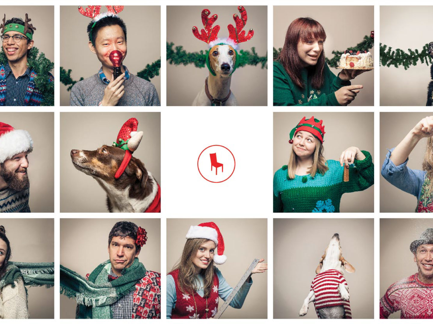 office christmas card photo ideas