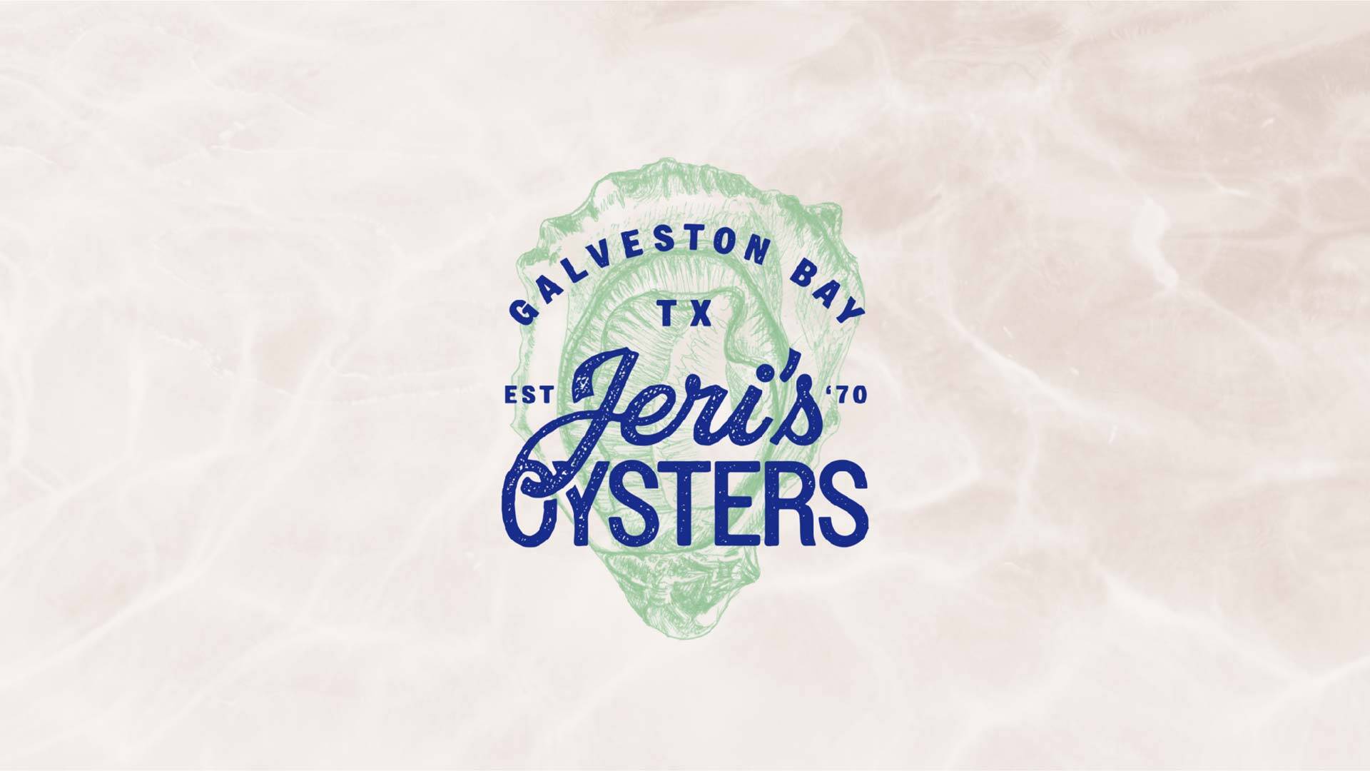 Branding logo design for Jeri's Oysters by Tilted Chair