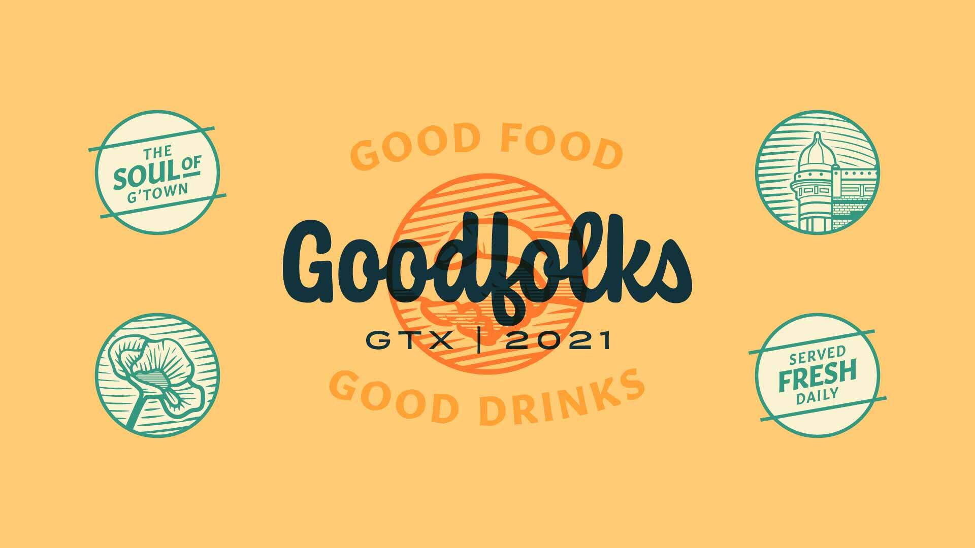 Branding design key graphic for Goodfolks by Tilted Chair