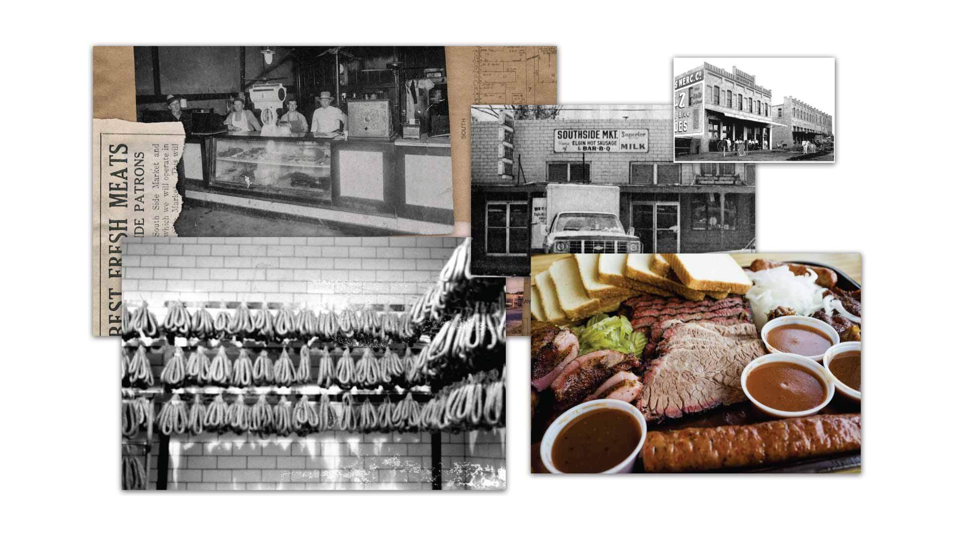 Southside Market & Barbeque brand refresh mood board depicting vintage photographs from Southside's long history