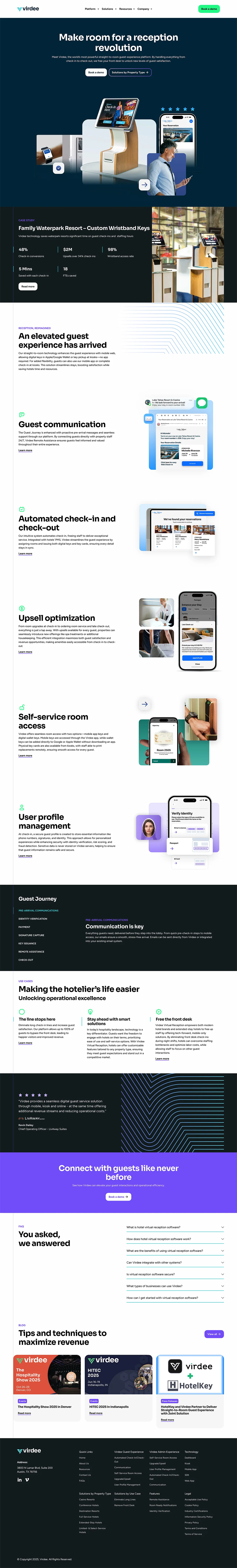 Website design for Test inside a vector browser frame.