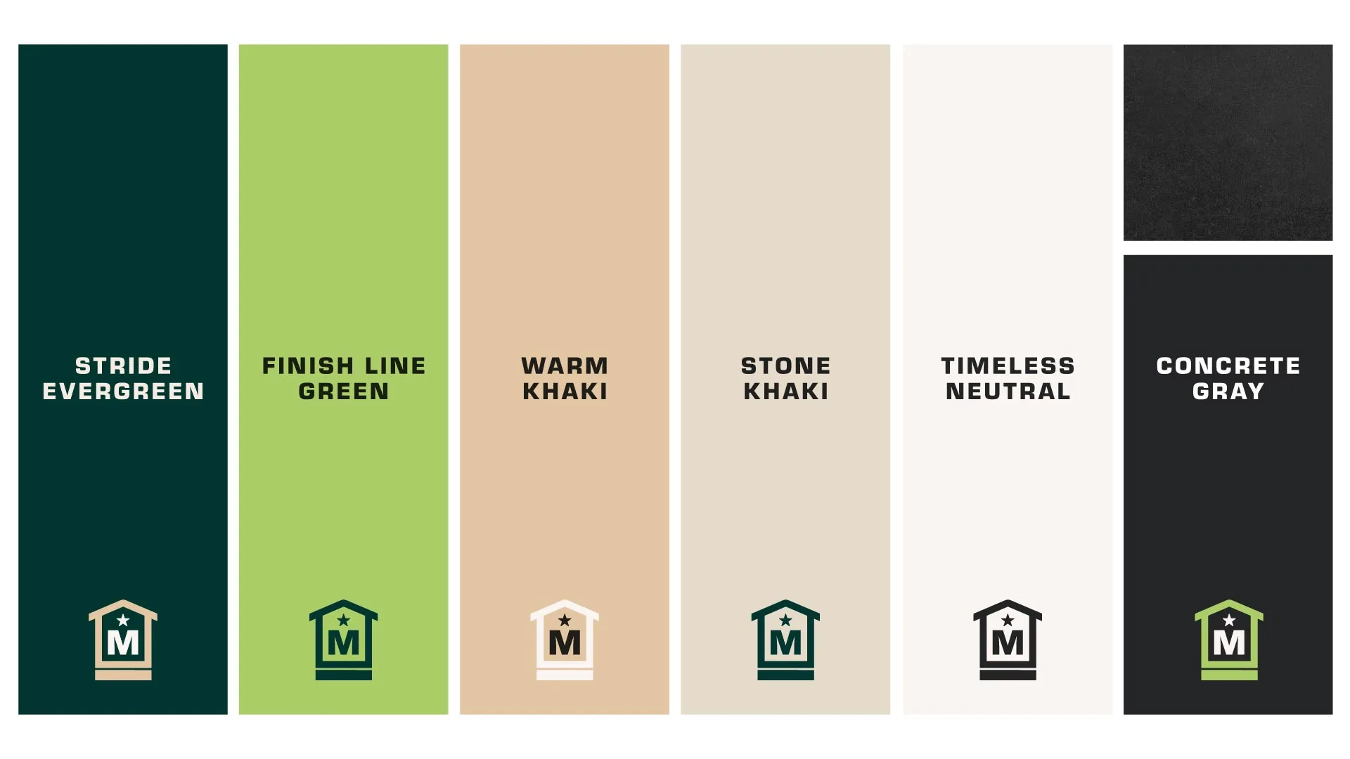 Color suite for Marathon Homes by branding agency Tilted Chair.