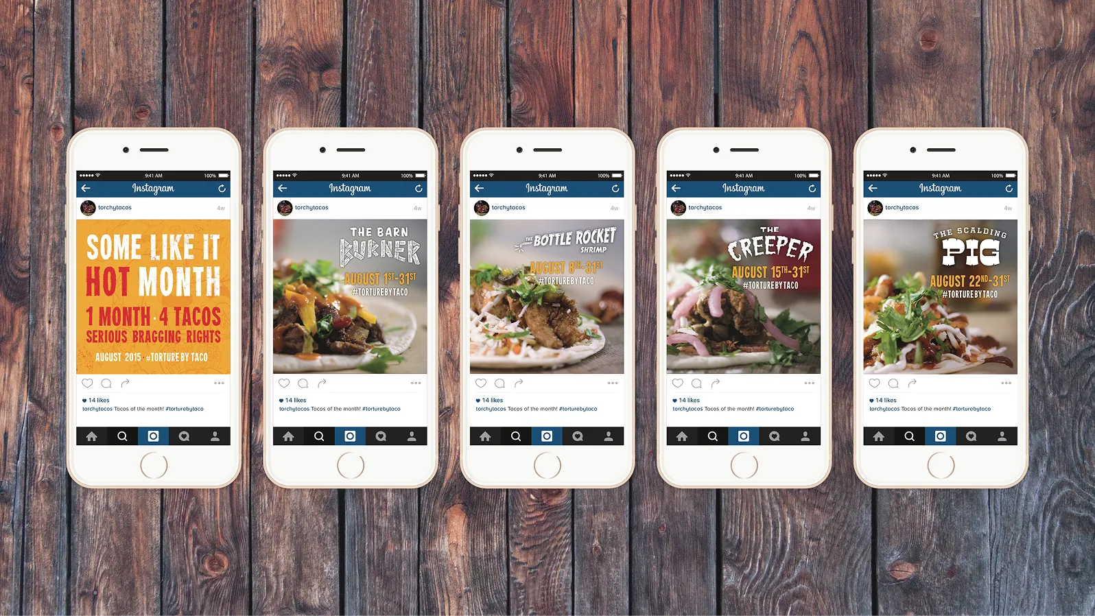 Torchy's Tacos Taco of the month social ad mock up on iphone