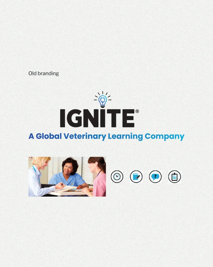 old Ignite vet learning branding