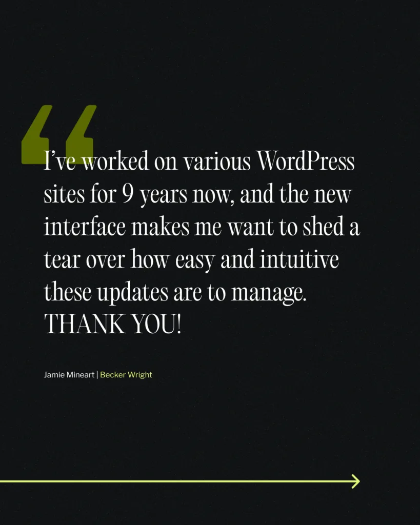 Becker Wright working with Tilted Chair testimonial