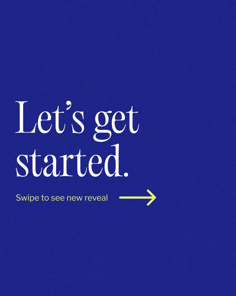 Let's get started reveal graphic