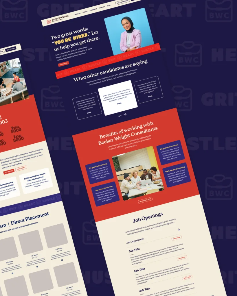 Becker Wright web design